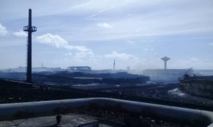 Incendio en Supertanqueros